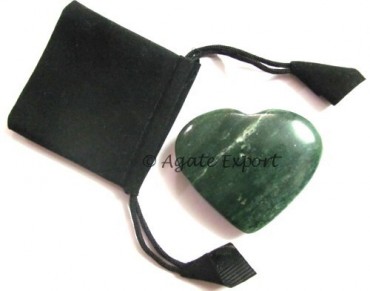 Green Jade Puffy Heart Gift Set
