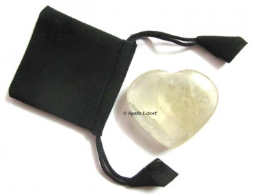 Crystal Quartz Puffy Heart Gift Set