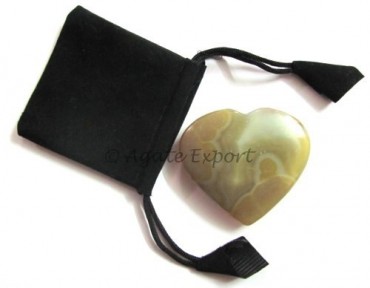 Indian Agate Puffy Heart Gift Set