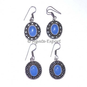 Calcedony Onyx Earring