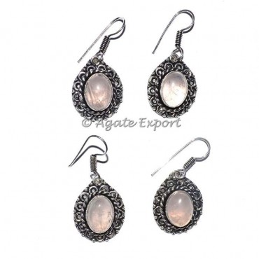 Rose Quartz Earrings