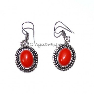 Red Opal Earrings