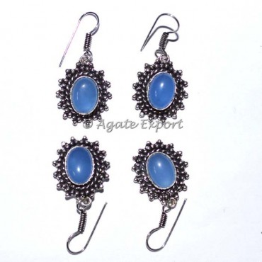 Calcedony Flower Earrings
