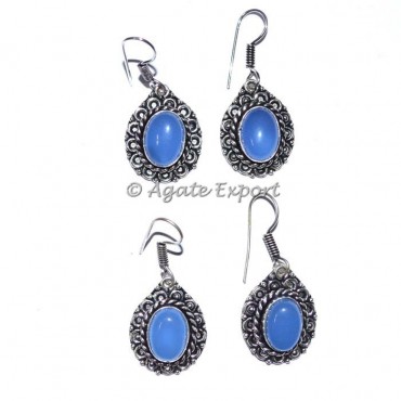 Calcedoney Onyx Earrings