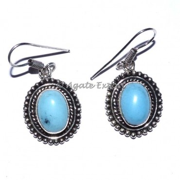White Opal Earrings