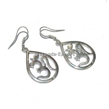 Om Charm Earring