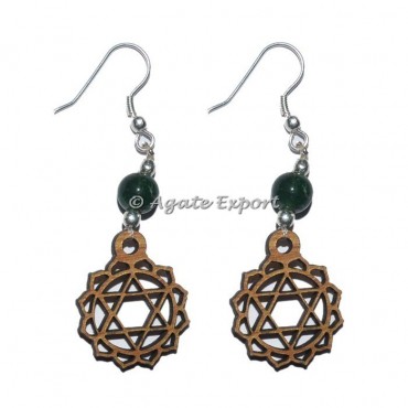Heart Chakra Symbol Earring
