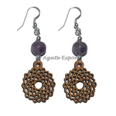Crown Chakra Symbol Earring