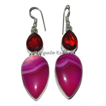 Red Onyx Earrings