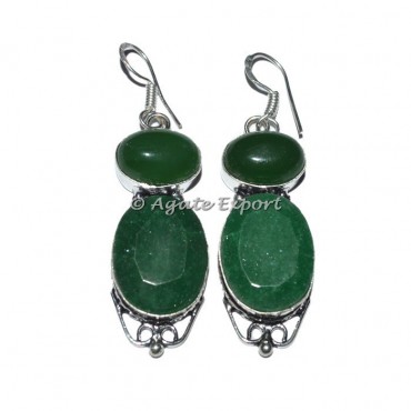 Green Stone Earrings
