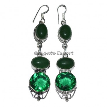 Green Combination Earring