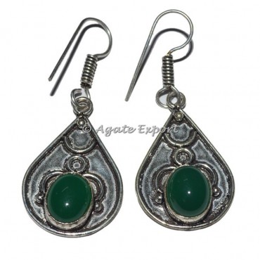 Green Onyx Accents Earrings