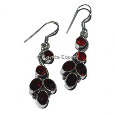 Red Quartz Fashion Earrings