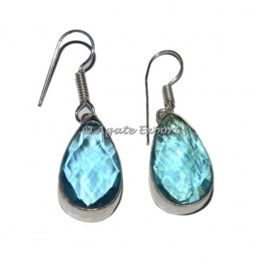 Aqua Imitation Earrings