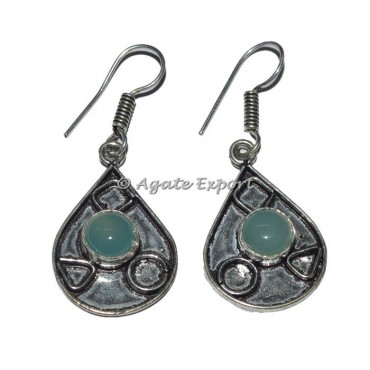 Aqua Onyx Earrings