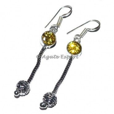 Yellow Quartz Earrings