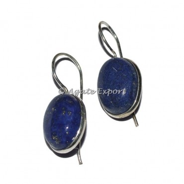 Lapis Lazuli Oval Earrings