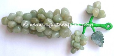 Green Aventurine Grapes Decoration