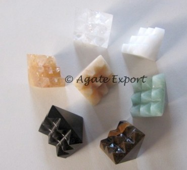 Mix Gemstone Vaastu Pyramids