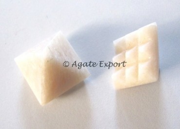 Cream MoonStone Vaastu Pyramids