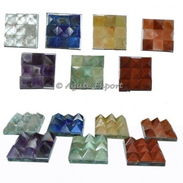 Chakra Set Vaastu Pyramid Plate