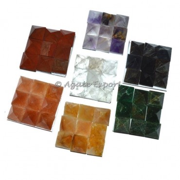 Vaastu Pyramid Chakra Plate Set