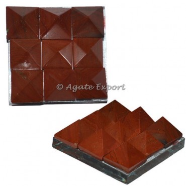Red Jasper Vaastu Pyramid Plate