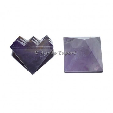 Amethyst Lemurian Pyramids