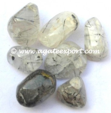 Black Rutile Tumbled Stones.