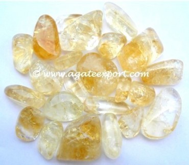 Citrine Tumbled Stones.