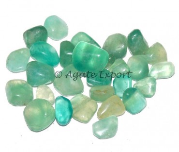 Green Fluorite Tumbled Stones.