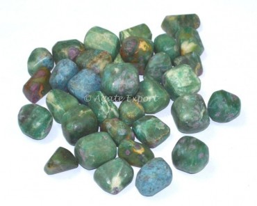 Green Ruby Zoisite Tumbled Stone