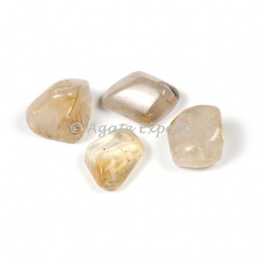 Golden Rutile Tumbled Stone