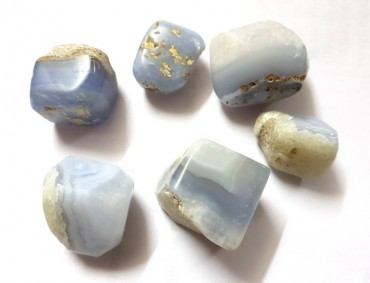 Blue Lace Agate Tumbled Stones