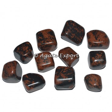 Mahogany Obsidian Tumbled Stones