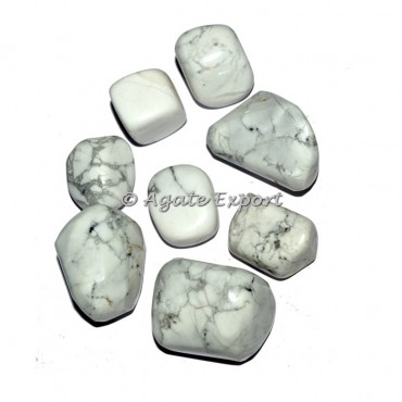 White Howlite Tumbled Stones