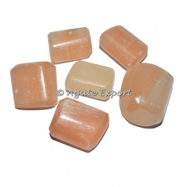 Orange Selenite Tumbled Stones