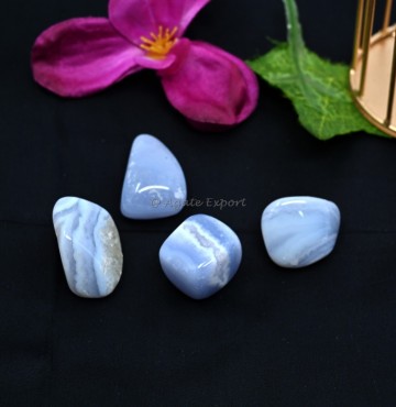 Blue Lace Tumbled Stones