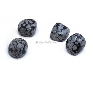 Snowflake Obsidian Tumbled Stones