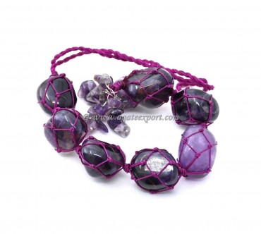 Amethyst Tumbled Stones for Car Hanging and Door Hanging