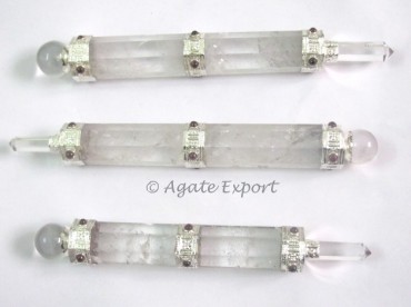 Indian Crystal Quartz Healing Wands