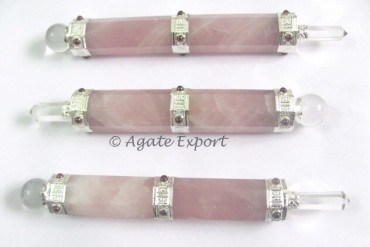 Rose Quartz Healing Wands