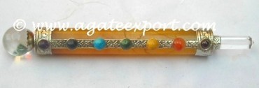 Seven Chakra Golden Qurartz Healing Wands