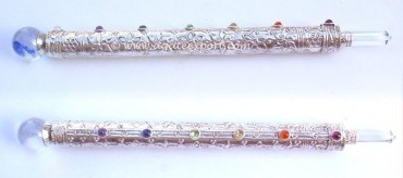 Copper With Silver 925 Chakra Wands.