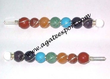 Seven Chakra Spheres Wands.
