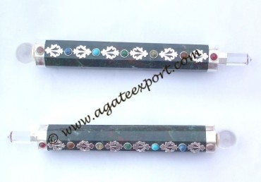 Moss Agate Chakra Healing Stick.