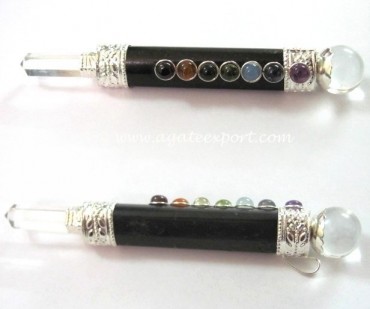 Black Tourmaline Chakra Wands