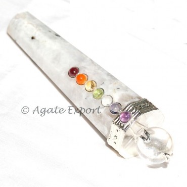 Rainbow Moonstone Healing Wand