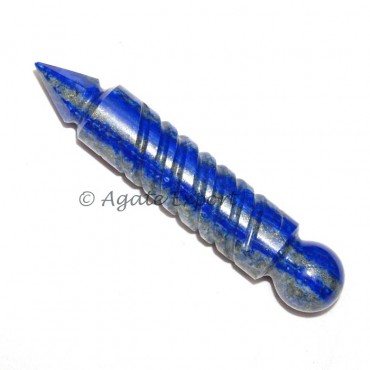 Lapis Lazuli Carved Healing Wands
