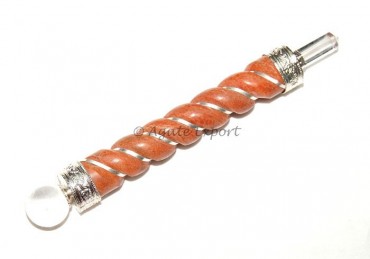 Peach Aventurine Carved Wands